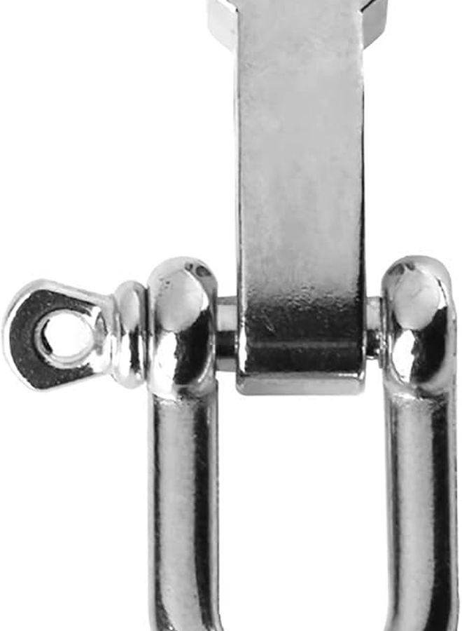 Silver 4Pcs Adjustable D Shackles High Strength Alloy Buckles For Outdoor Rope Paracord - Image 5
